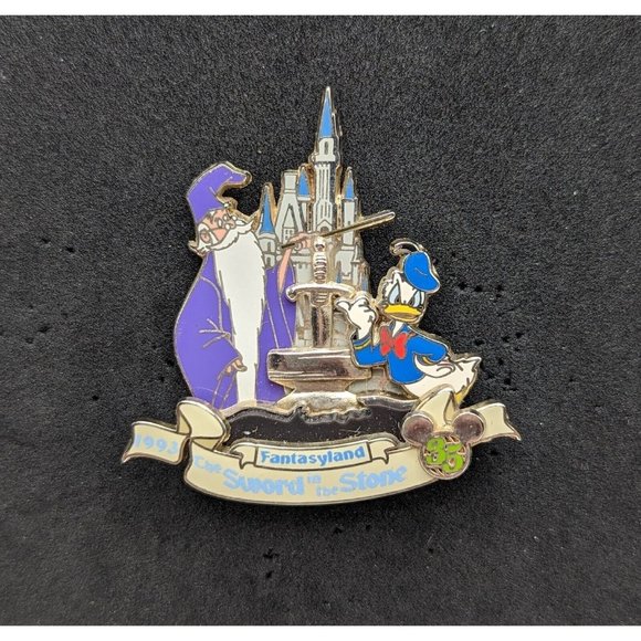 Disney Accessories - WDW 35 Disney Magical Milestones Merlin Sword in the Stone Pin LE 2500 1993